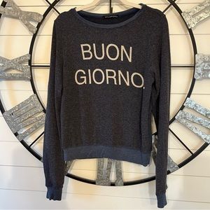 WILDFOX Buon Giorno long sleeve top